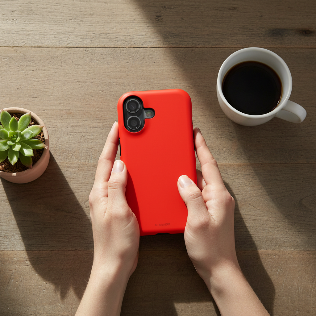 Wooden table overhead