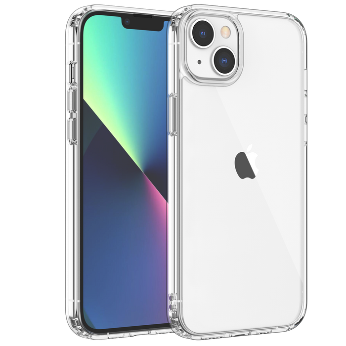 Estuche Shamo para modelos de iPhone 14, estuches transparentes a prueba de golpes con protectores de silicona TPU, cubierta antiarañazos, HD transparente [antiamarilleo]