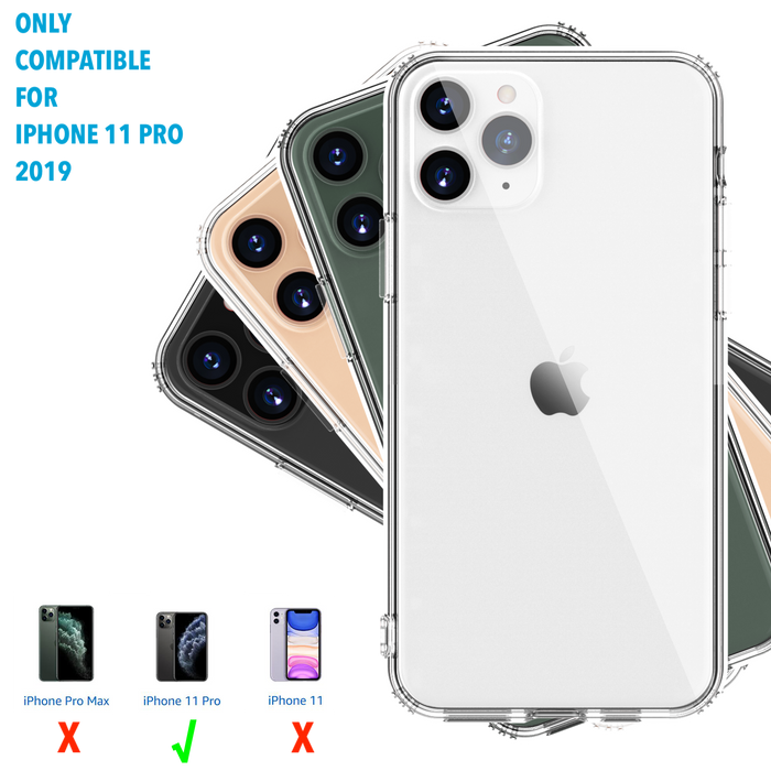 Crystal Clear Case for iPhone 11 Pro with Air-Cushion Design