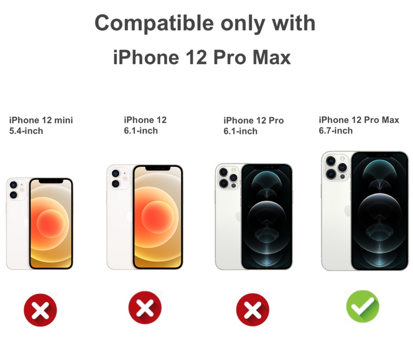 Estuche transparente para iPhone 12 Pro Max con diseño de cojín