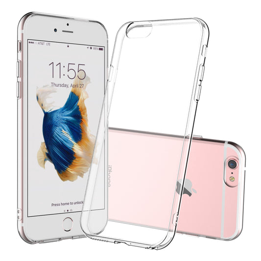 Clear Case for iPhone 6s Plus and 6 Plus Slim Thin TPU Silicone Soft Cover Rubber