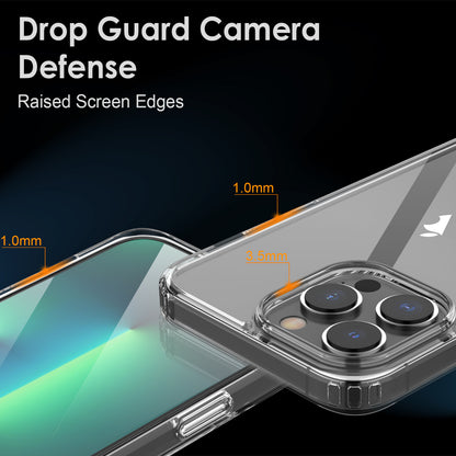 Hybrid Case for iPhone 14 Pro Max | Clear [ Anti Yellowing ]