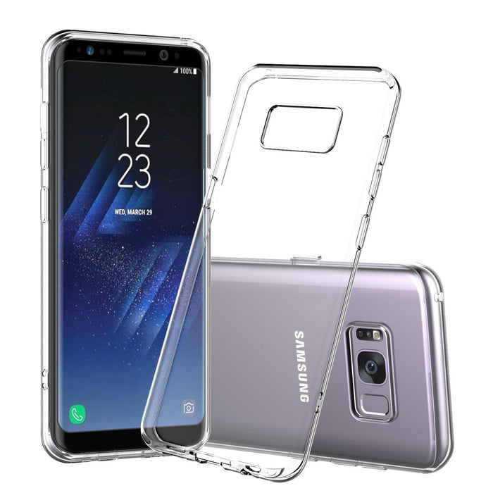 Samsung Galaxy S8 Plus Slim Case Clear Transparent Thin TPU Silicone Soft Cover Rubber 