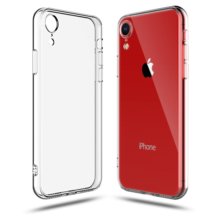 For iPhone XR Clear Transparent Case Shock Absorption TPU (2018 Model)