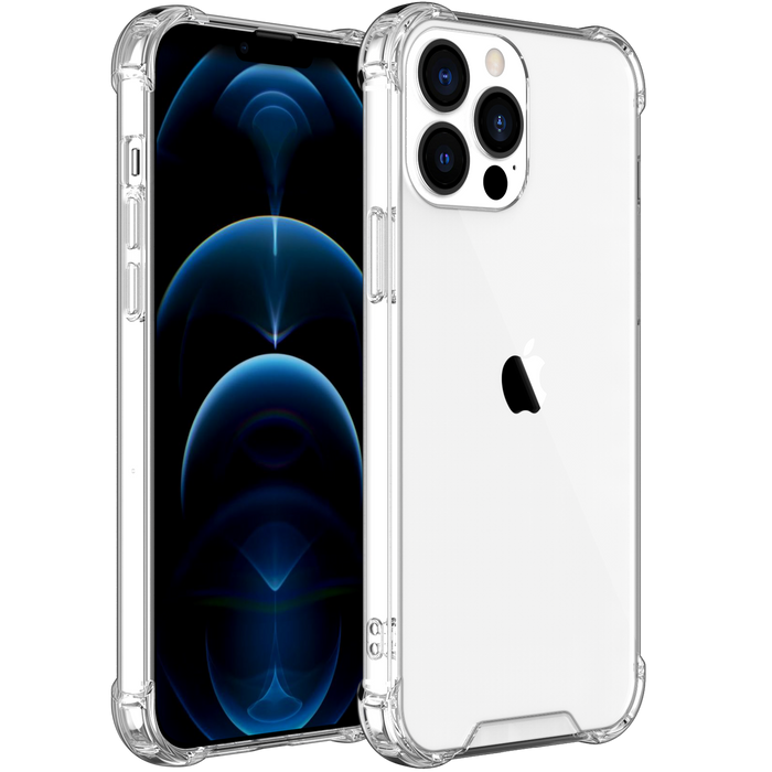 Hybrid Shockproof Clear Case for iPhone 13 Pro Max with extra Corner Cushion