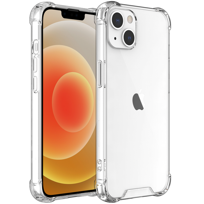Hybrid Shockproof Clear Case for iPhone 13 with extra Corner Cushion