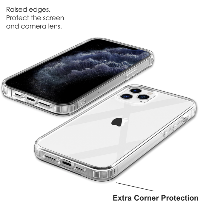 Crystal Clear Case for iPhone 12 Pro Max with Cushion Design