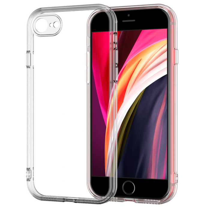 Clear Case for iPhone SE 2022 (3rd generation) iPhone SE 2020 (2nd Generation), iPhone 8 and iPhone 7 Transparent TPU Shock Absorption