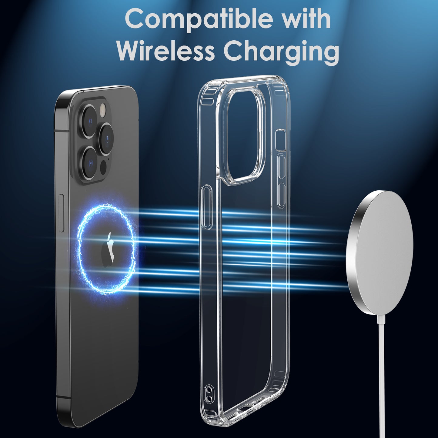 Hybrid Case for iPhone 14 Pro Max | Clear [ Anti Yellowing ]