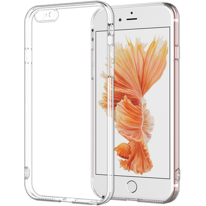 Crystal Clear Case for iPhone 6s and 6 Slim Thin TPU Silicone Soft Cover Rubber