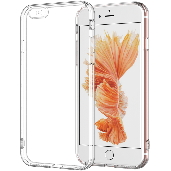 Crystal Clear Case for iPhone 6s and 6 Slim Thin TPU Silicone Soft Cover Rubber