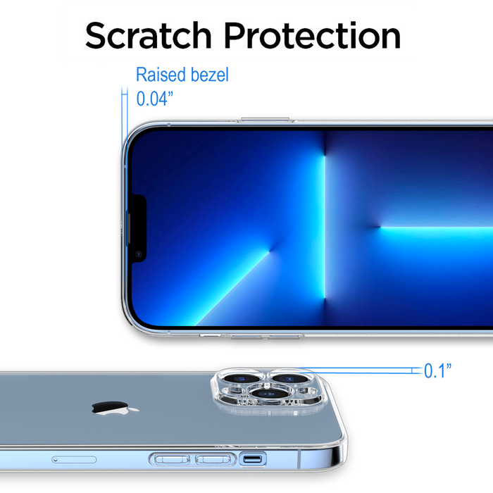 Shamo's Funda transparente para iPhone 13 Pro Case (2021), a prueba de  golpes, cubierta de TPU suave silicona transparente antiarañazos, HD  cristal transparente : .com.mx: Electrónicos