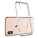 For iPhone XS Max (6.5 inch screen) Clear Transparent Case Shock Absorption TPU Bumpers with Hard Back (Clear) 