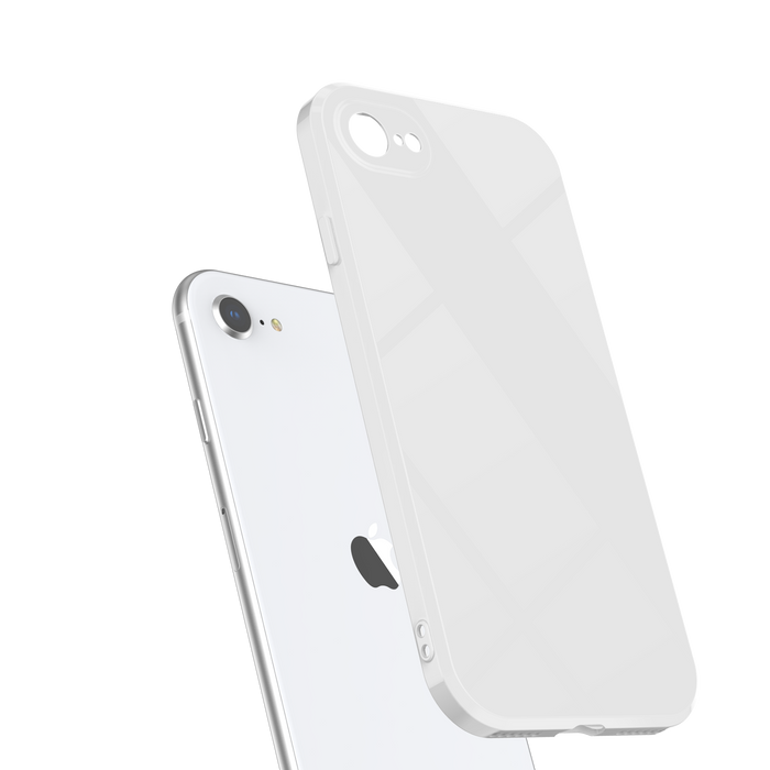 White Case for iPhone SE 2022 (3rd generation), iPhone SE (2nd Generation), iPhone 8 and iPhone 7 TPU Shock Absorption