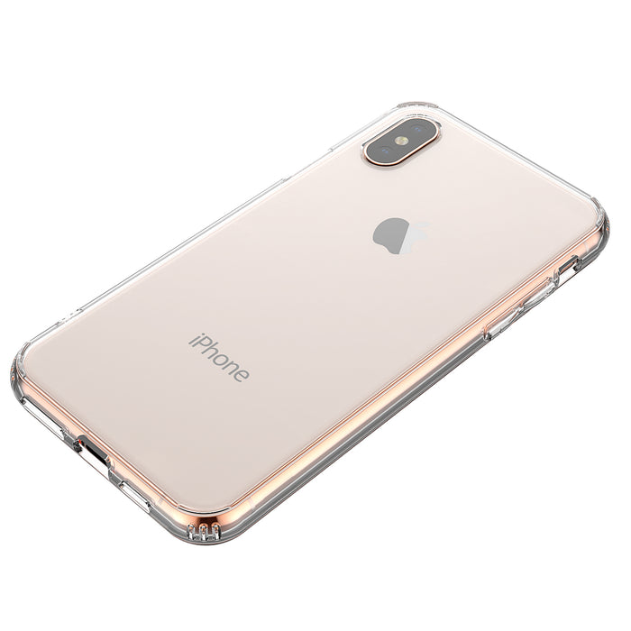 For iPhone XS Max Clear Transparent Case Shock Absorption TPU (Clear) (2018 Model)