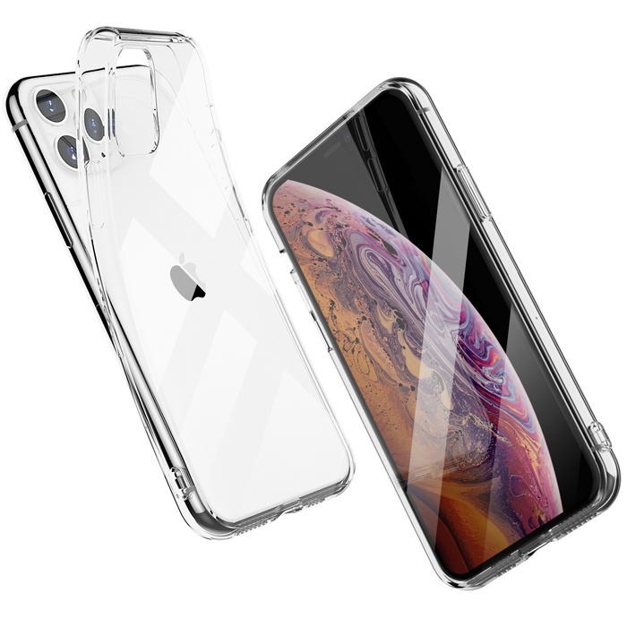 Clear Silicone TPU Rubber Cover Case For Apple iPhone 12 / 11 Pro / Pro Max  Mini