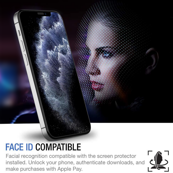 [Paquete de 3] Protector de pantalla de vidrio templado para iPhone 12 mini / 12 / 12 Pro / 12 Pro Max de Shamo's