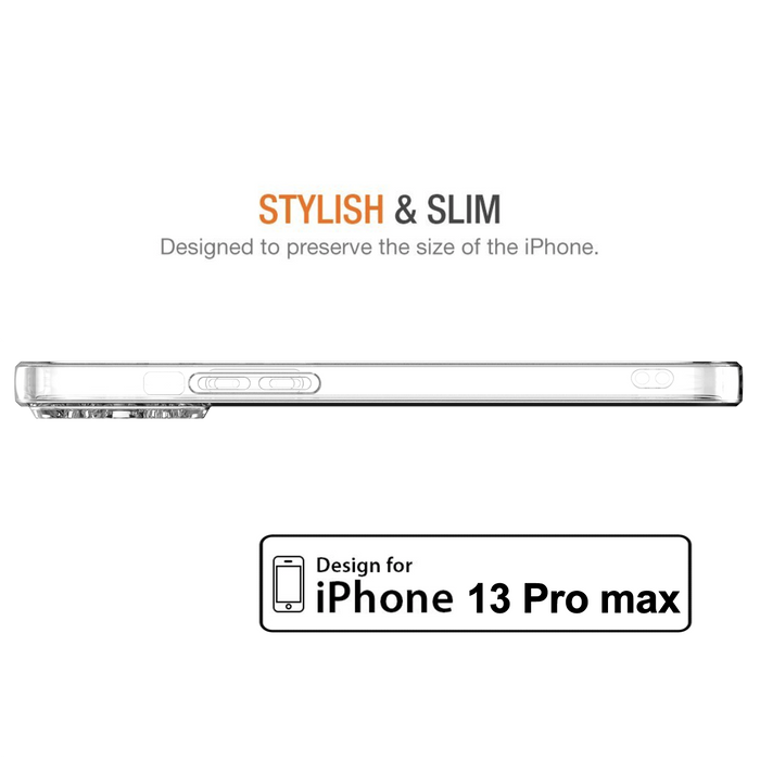 Estuche suave y transparente para iPhone 13 Pro Max 