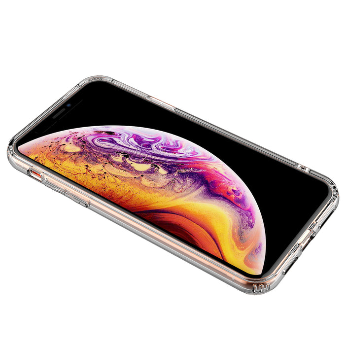 For iPhone XS Max Clear Transparent Case Shock Absorption TPU (Clear) (2018 Model)