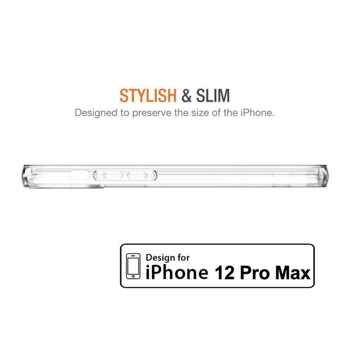 Estuche suave y transparente para iPhone 12 Pro Max