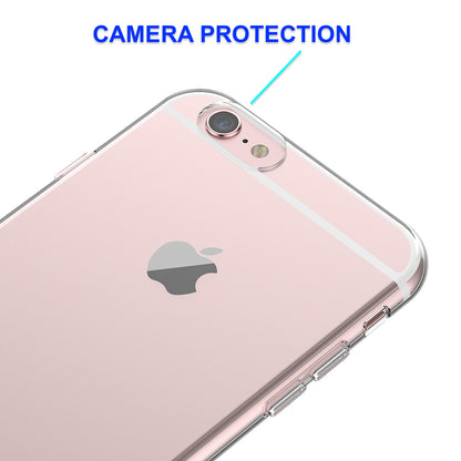 Clear Case for iPhone 6s Plus and 6 Plus Slim Thin TPU Silicone Soft Cover Rubber
