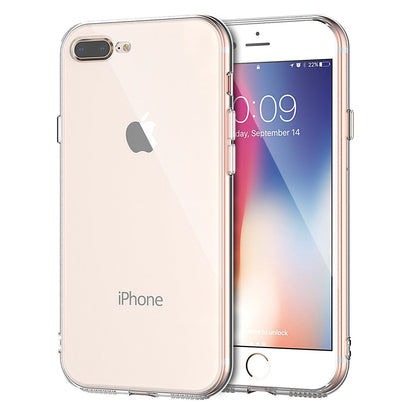 Clear Case for iPhone 8 Plus and iPhone 7 Plus Transparent TPU Shock Absorption 
