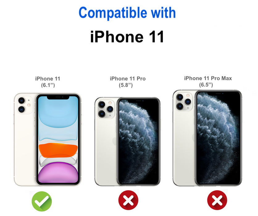 Estuche transparente a prueba de golpes para iPhone 11